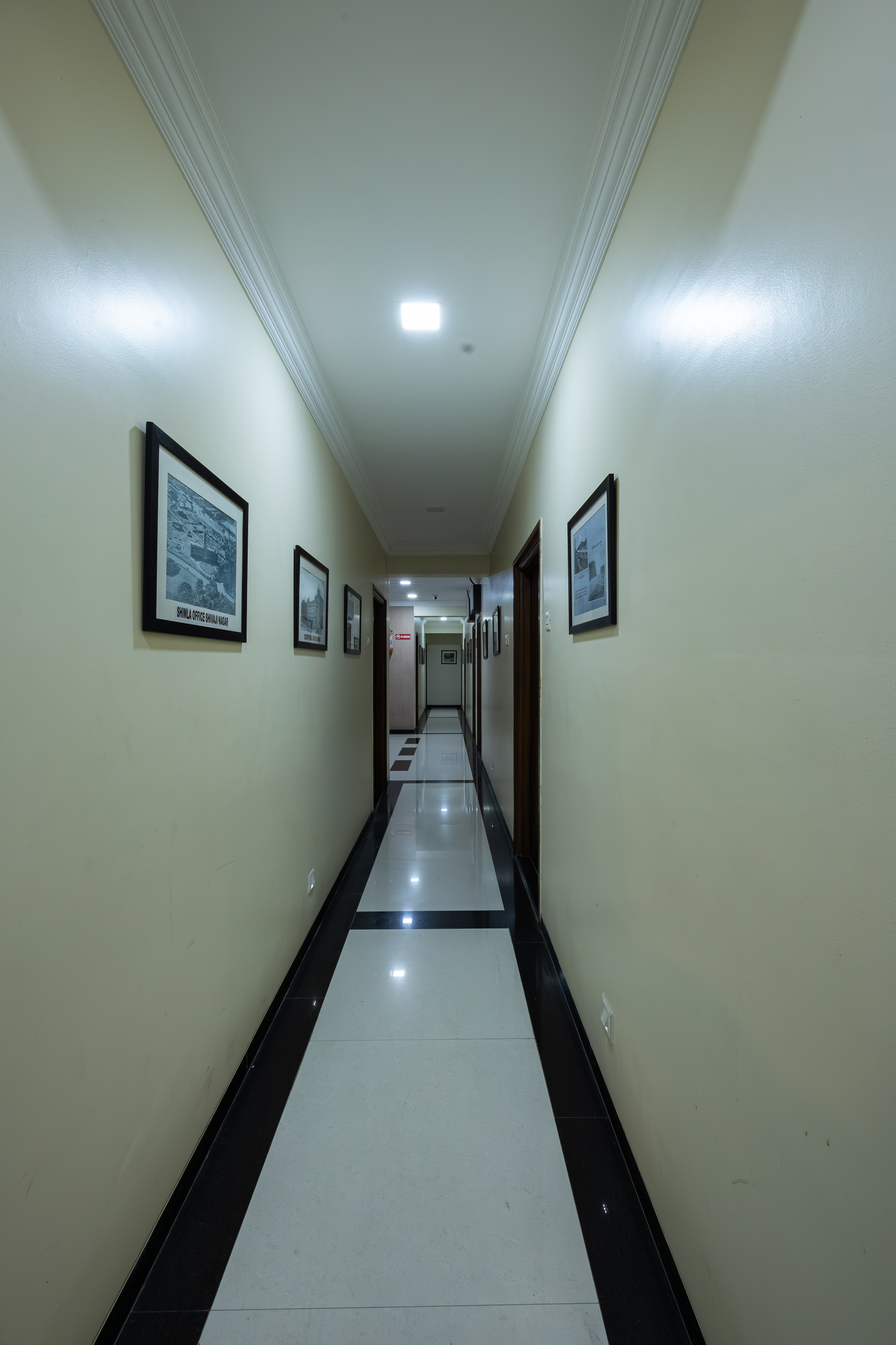 Hotel lobby and lift access