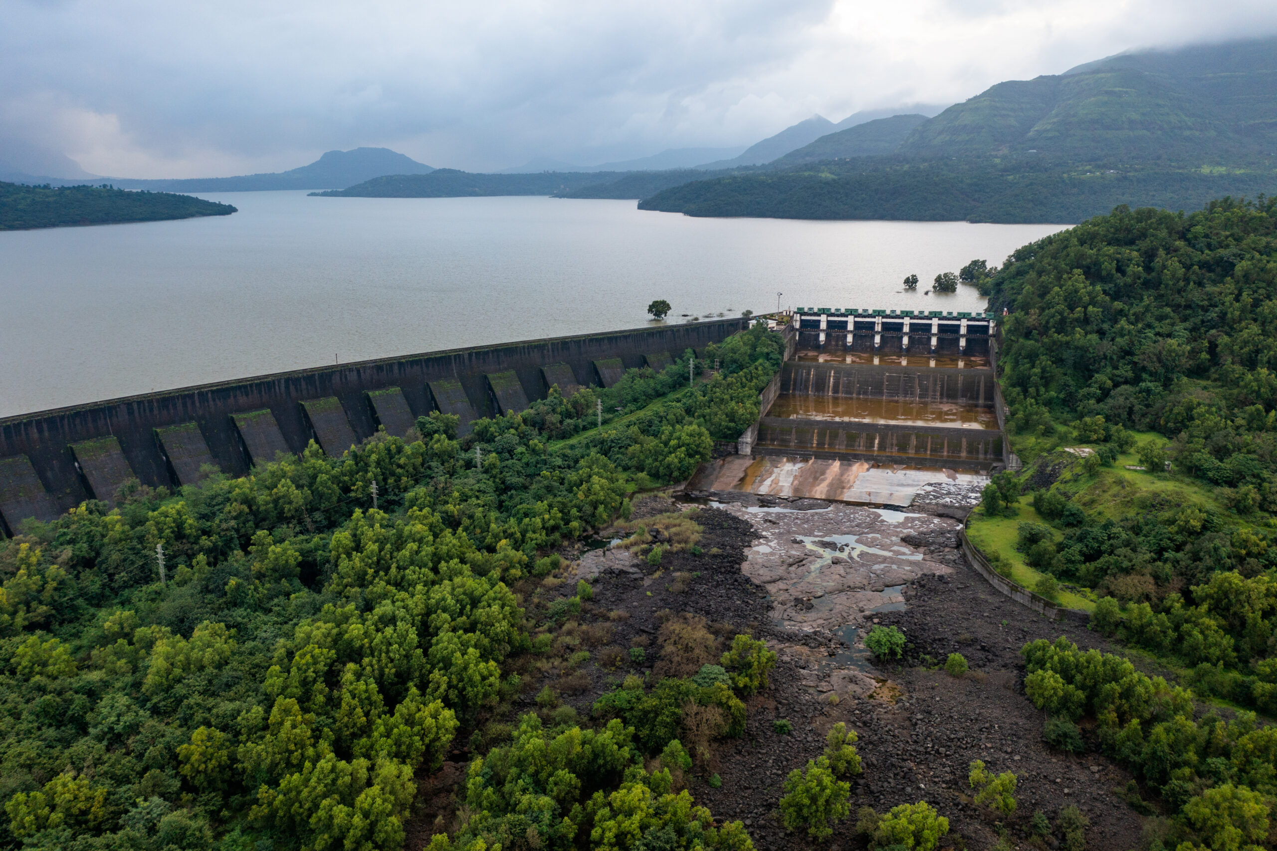 Mulshi Dam and lake