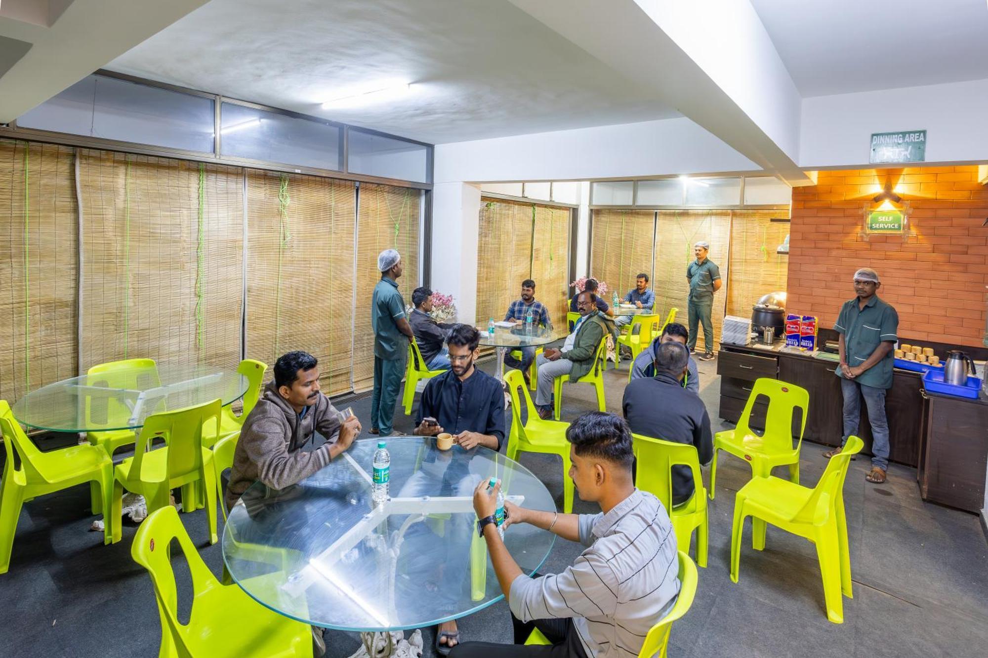Spacious dining area with comfortable seating